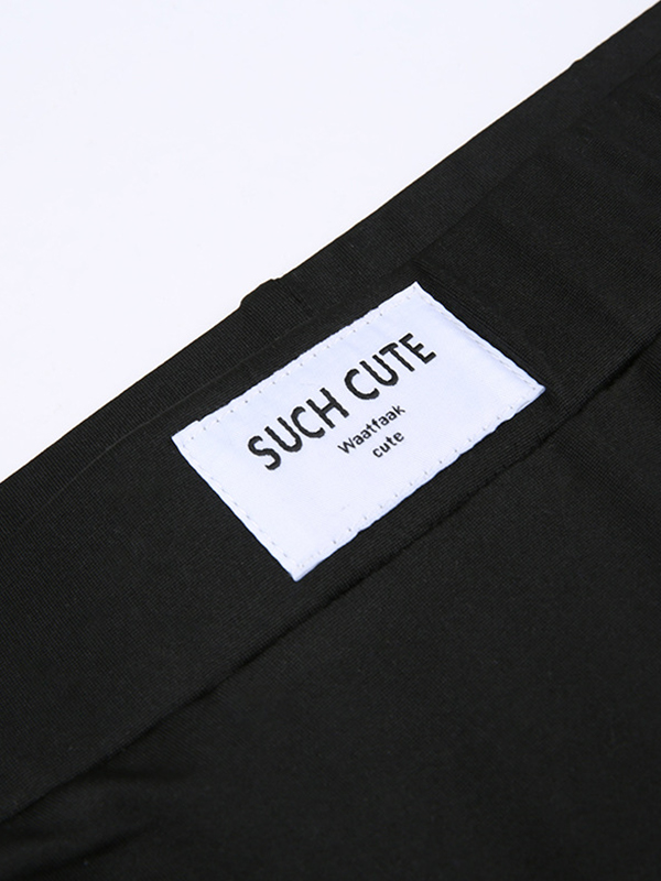 Top-stitching High Rise Tapered Pants-6