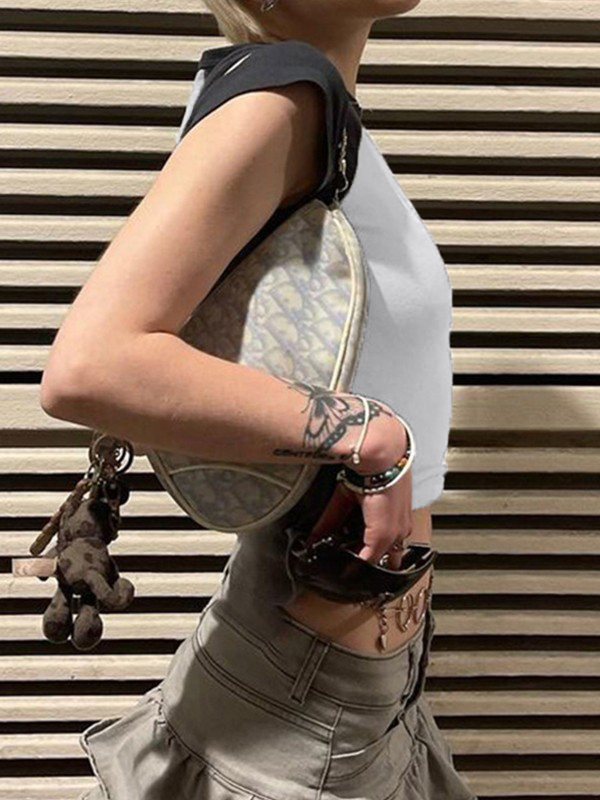 Contrast Raglan Slim Short Sleeve Tee-1