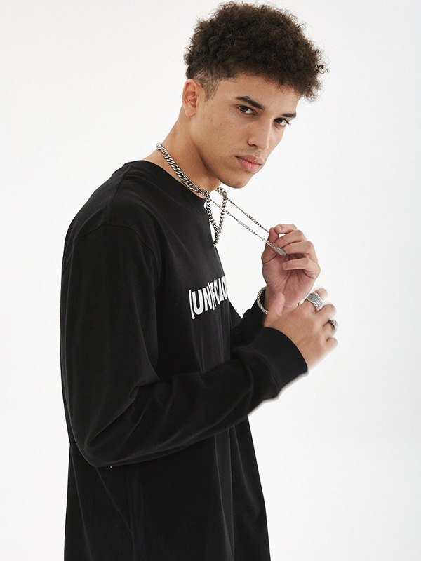 Unisex Unfollowing Long Sleeve Sweatshirt-1