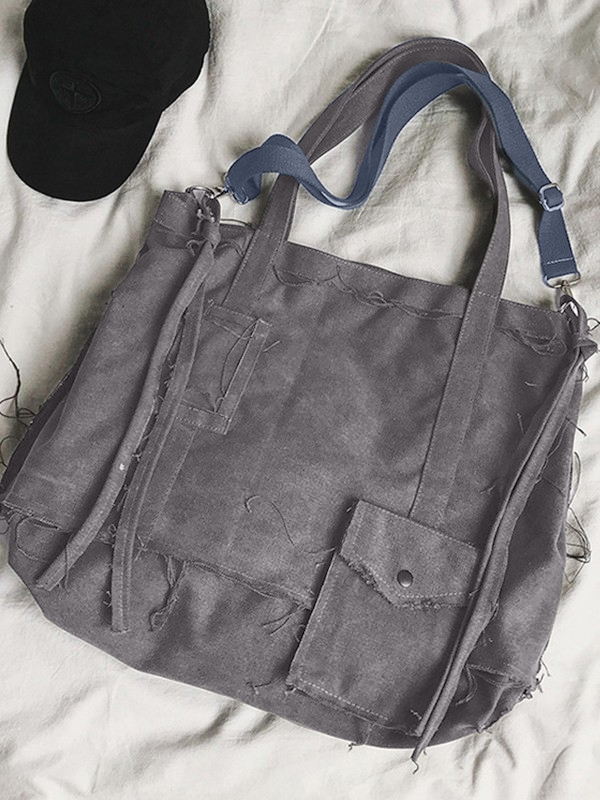Raw Edge Large Crossbody Bag-4