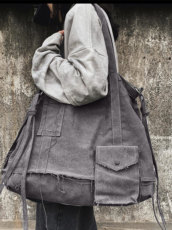 Raw Edge Large Crossbody Bag-2