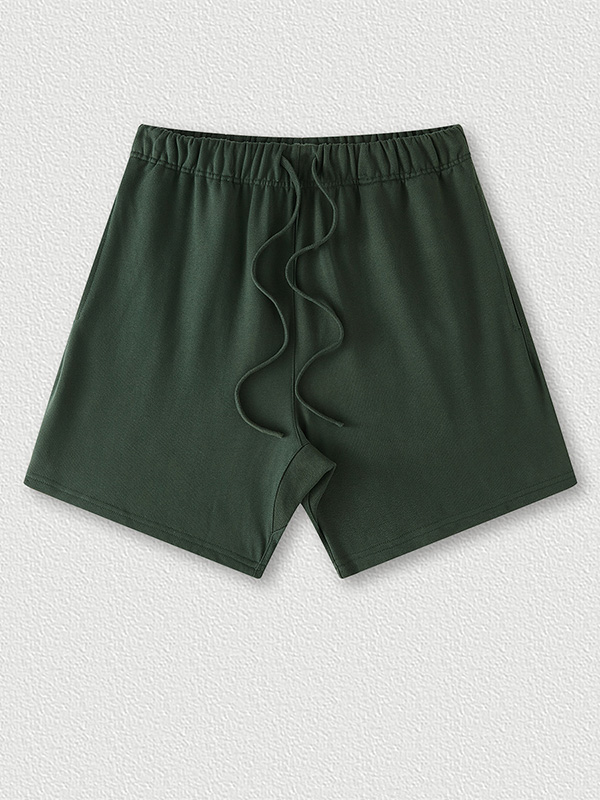Men's Plain Casual Loose Sports Shorts-4