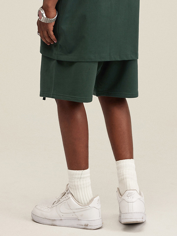 Men's Plain Casual Loose Sports Shorts-3