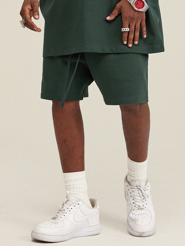 Men's Plain Casual Loose Sports Shorts-1